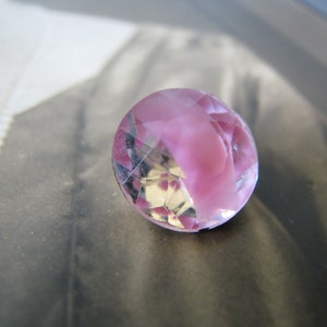 Large Vintage Mottled Glass Jewel, Vintage Art Glass Jewel, Vintage Two Toned Glass Jewel, FOR 1 JEWEL