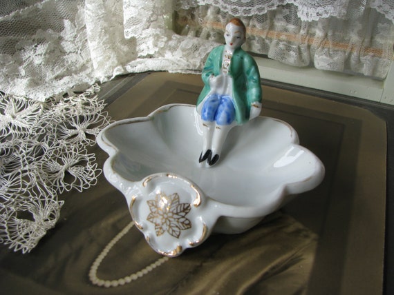 Vintage Ring Dish, Porcelain Ring Dish, Japan Rin… - image 2