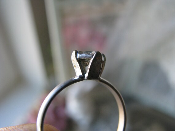 Art Deco Paste Ring, Solitaire Paste Ring, Paste … - image 7