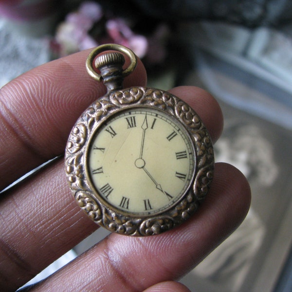 Pocket Watch Locket Etsy