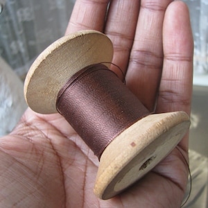 Antique Spool of Thread, Large Antique Spool, Antique Wooden Spool, Primitive Home Decor