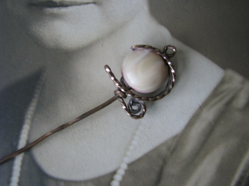 Collectible Stick Pin Gold Filled Stick Pin Antique Stick Pin Mother Of Pearl Stick Pin Victorian Stick Pin