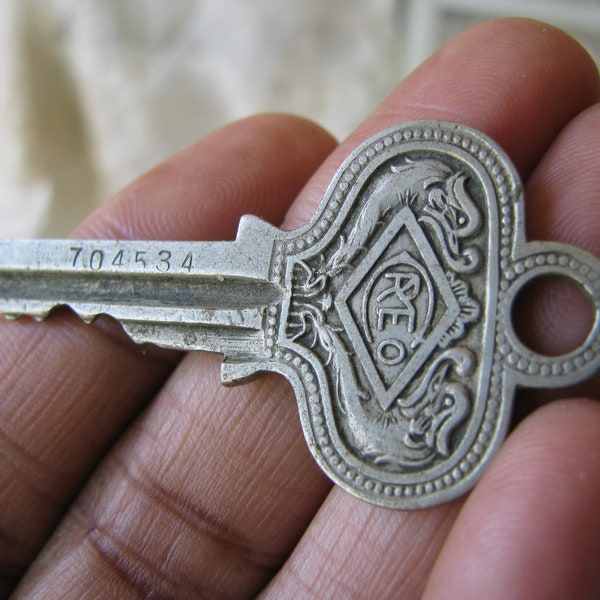 Antique Brass Key, Flat Brass Key, Antique Russwin Key., Antique Pin Tumbler Key, Antique Steampunk Key, Key Pendant,