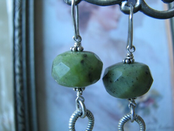 Handmade Earrings, Jade Earrings, Citirine Earrin… - image 5