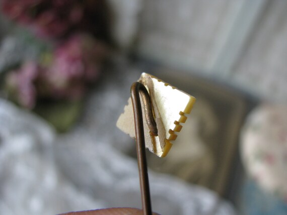 Victorian Stick Pin, Mother Of Pearl Stick Pin, L… - image 5