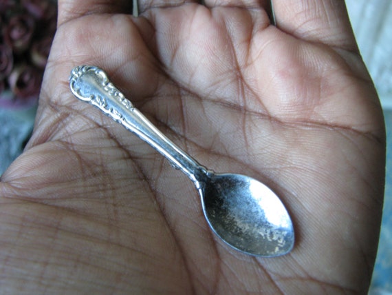 Vintage Spoon Brooch, Sterling Silver Spoon Brooc… - image 2
