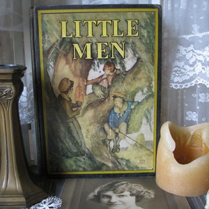 Antique Book, Little Men , Antique Literature Book, Antique Novel, Literary Fiction, Louisa May Alcott image 1