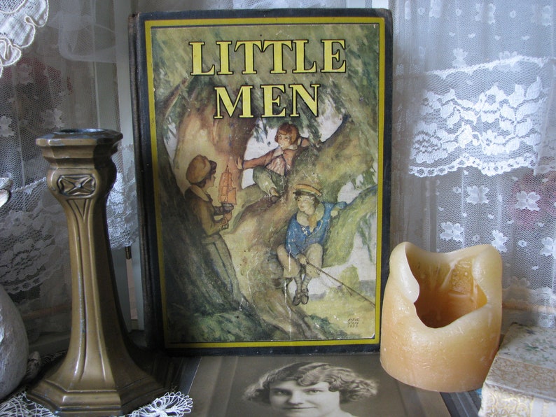 Antique Book, Little Men , Antique Literature Book, Antique Novel, Literary Fiction, Louisa May Alcott image 1