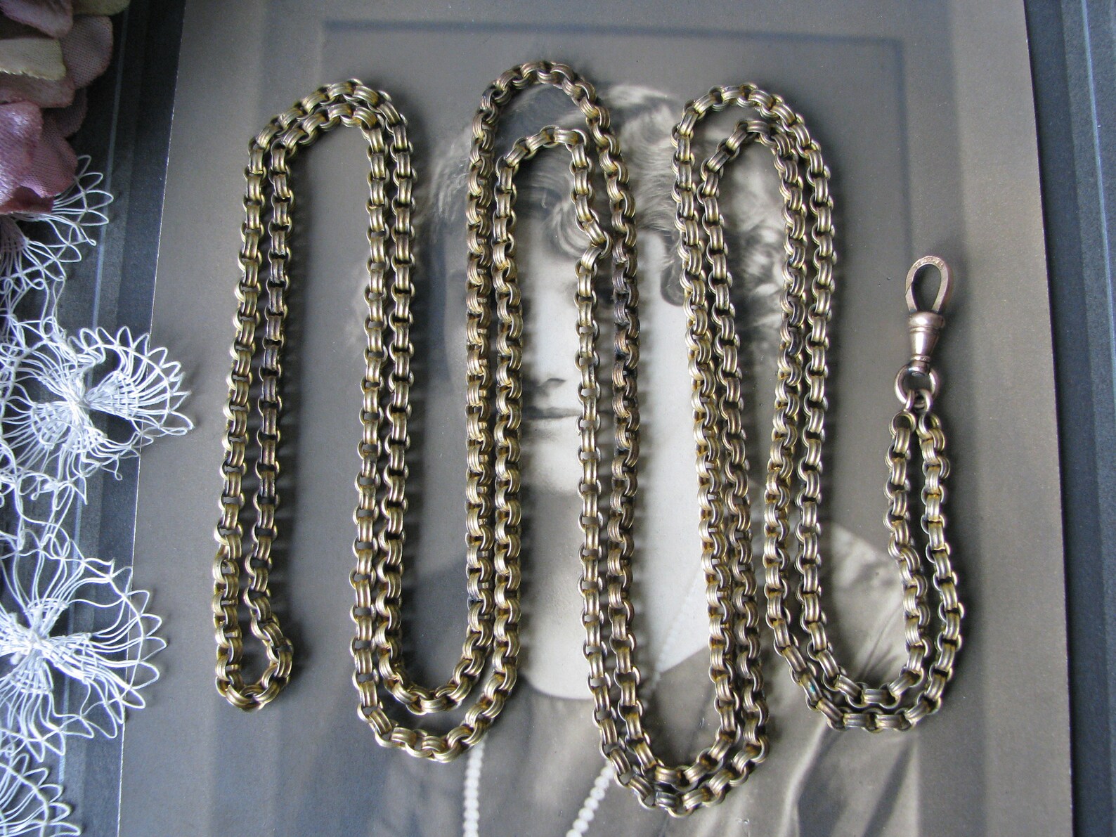 Large Antique Pocket Watch Chain Gold Filled Pocket Watch - Etsy