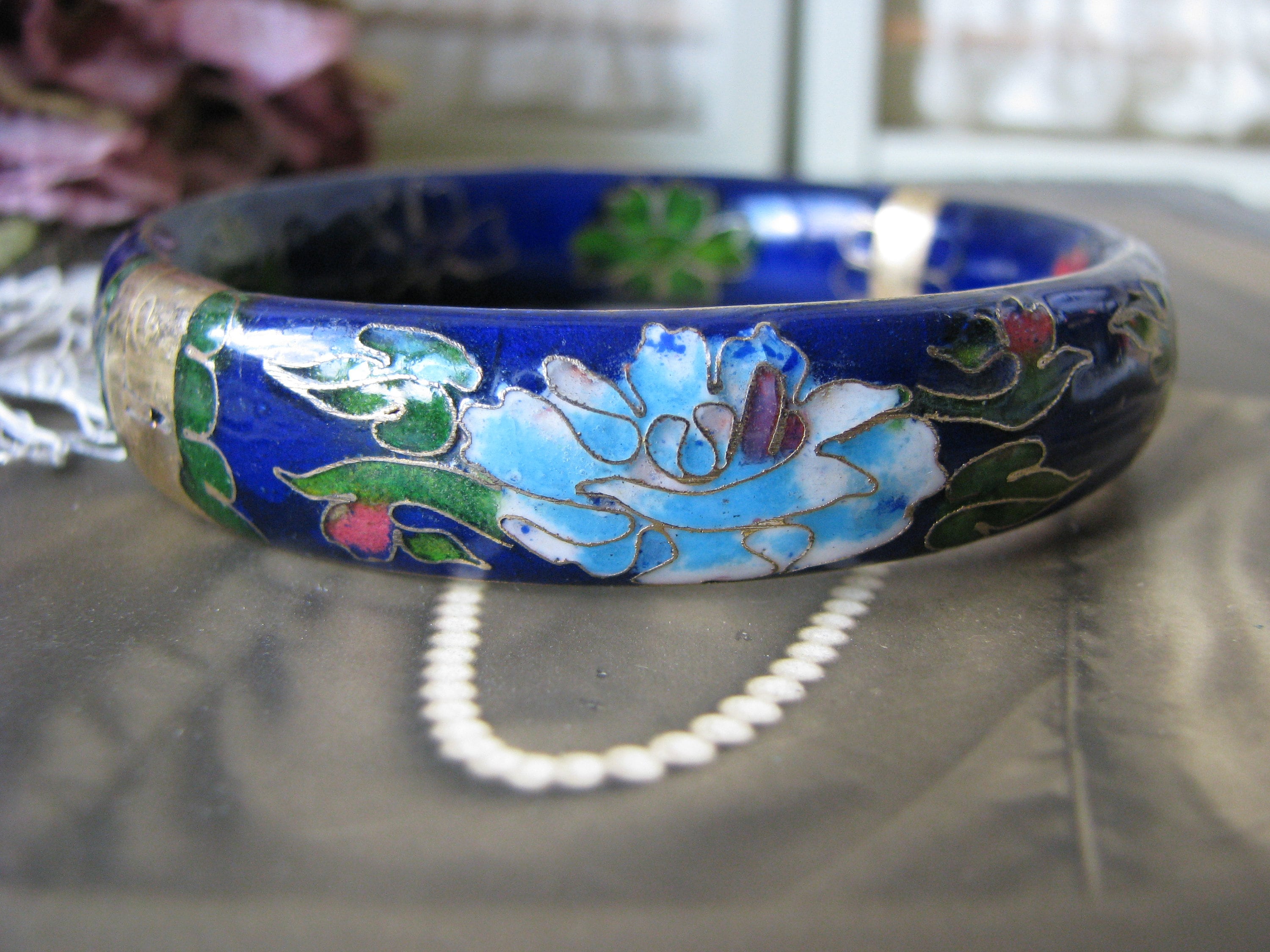 Vintage cloisonne bracelet clearance