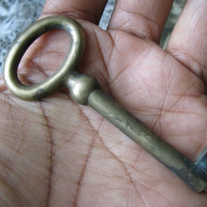 Antique Brass Key, Elegant Brass Key, Antique Steampunk Key, Steampunk Skeleton Key, Wedding Key