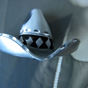 Cowboy Hat Pin, Vintage Hat Pin, Cowboy Novelty Pin, Southwestern Hat Pin, Pewter Hap Pin, Western Wear
