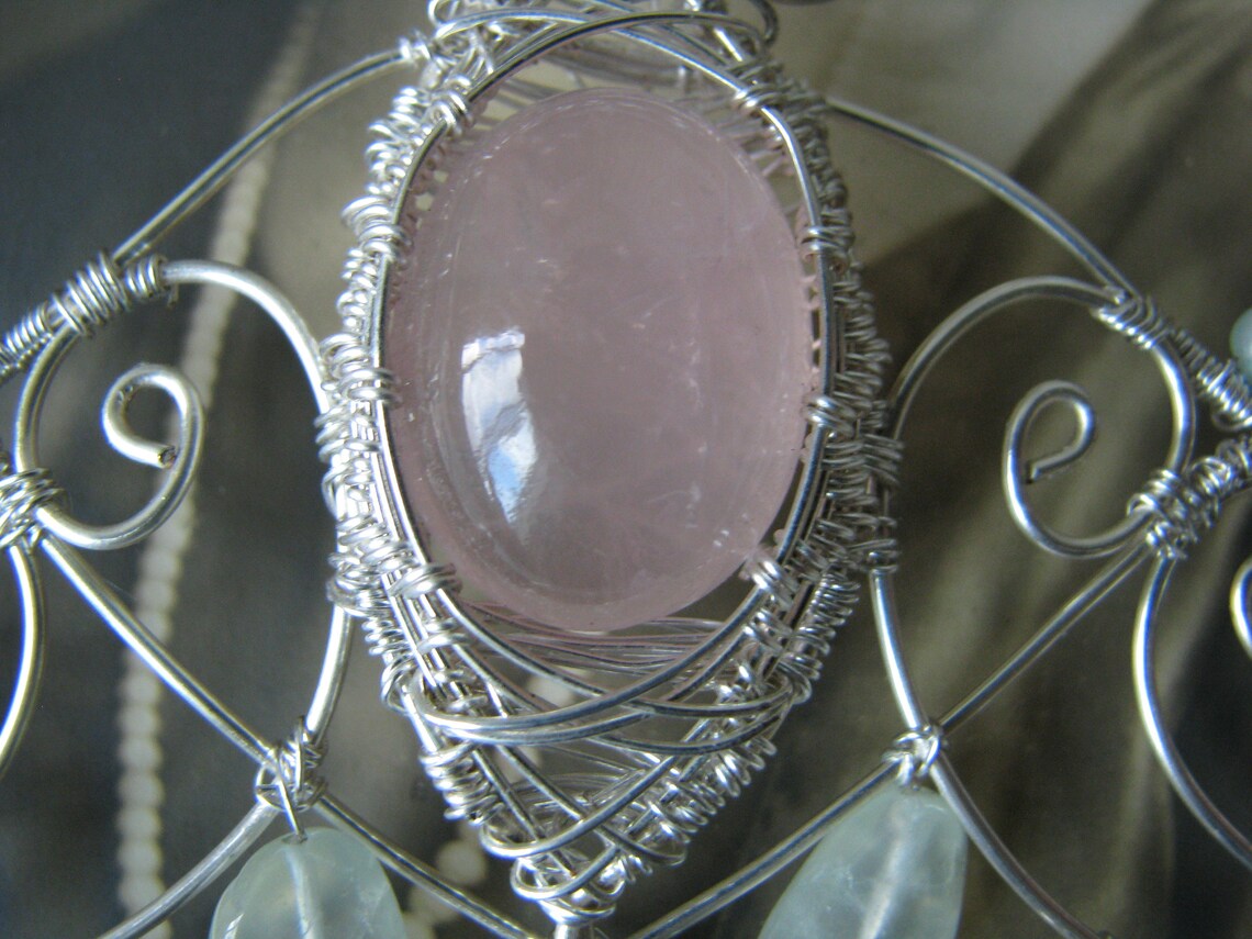 Fairy Jewel Necklace Wire Wrapped Fairy Crown Fairy Queen Etsy