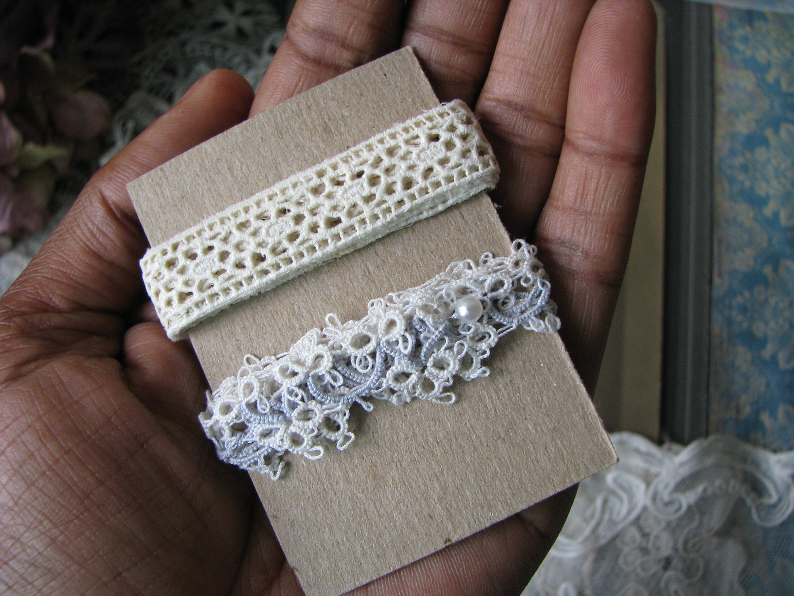 Tatted Ribbon Antique Cutwork & Tatted Lace Trim, Craft Ribbon - Etsy