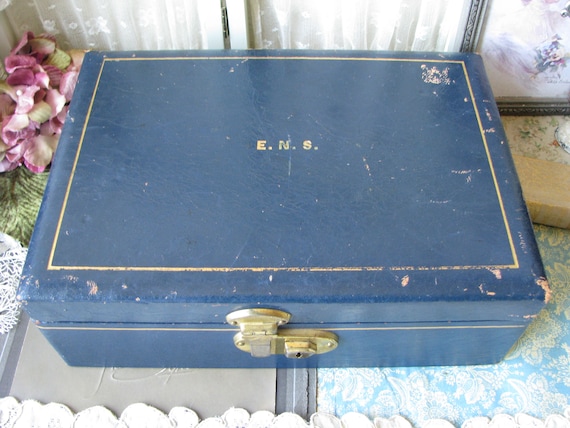 Men's Leather Jewelry Box, 1930's Leather Jewelry