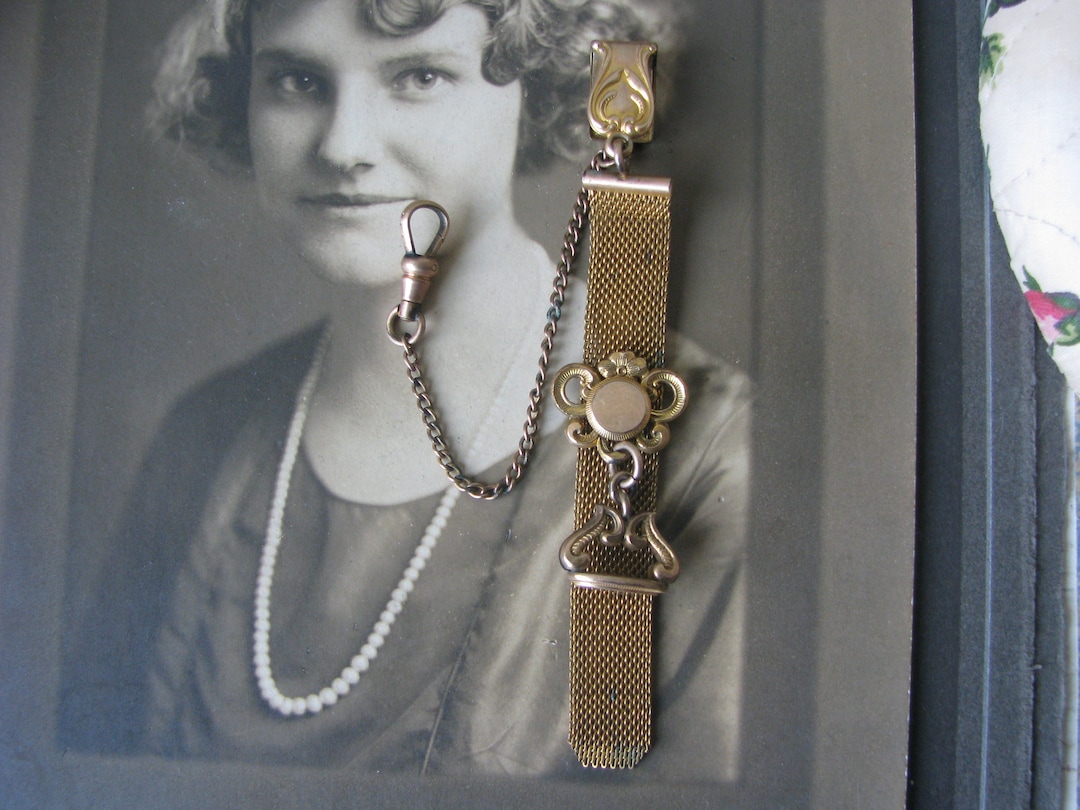 Antique Gold Filled Pocket Watch Fob & Chain Victorian Watch Etsy