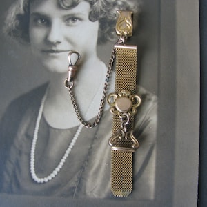 Antique Gold Filled Pocket Watch Fob & Chain, Victorian Watch Fob, Victorian Pocket Watch Chain, Ladies Pocket Watch Chain and Fob