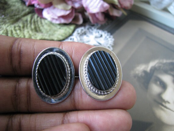 Gifts For him, Sterling Silver DESTINO Cuff Links… - image 3