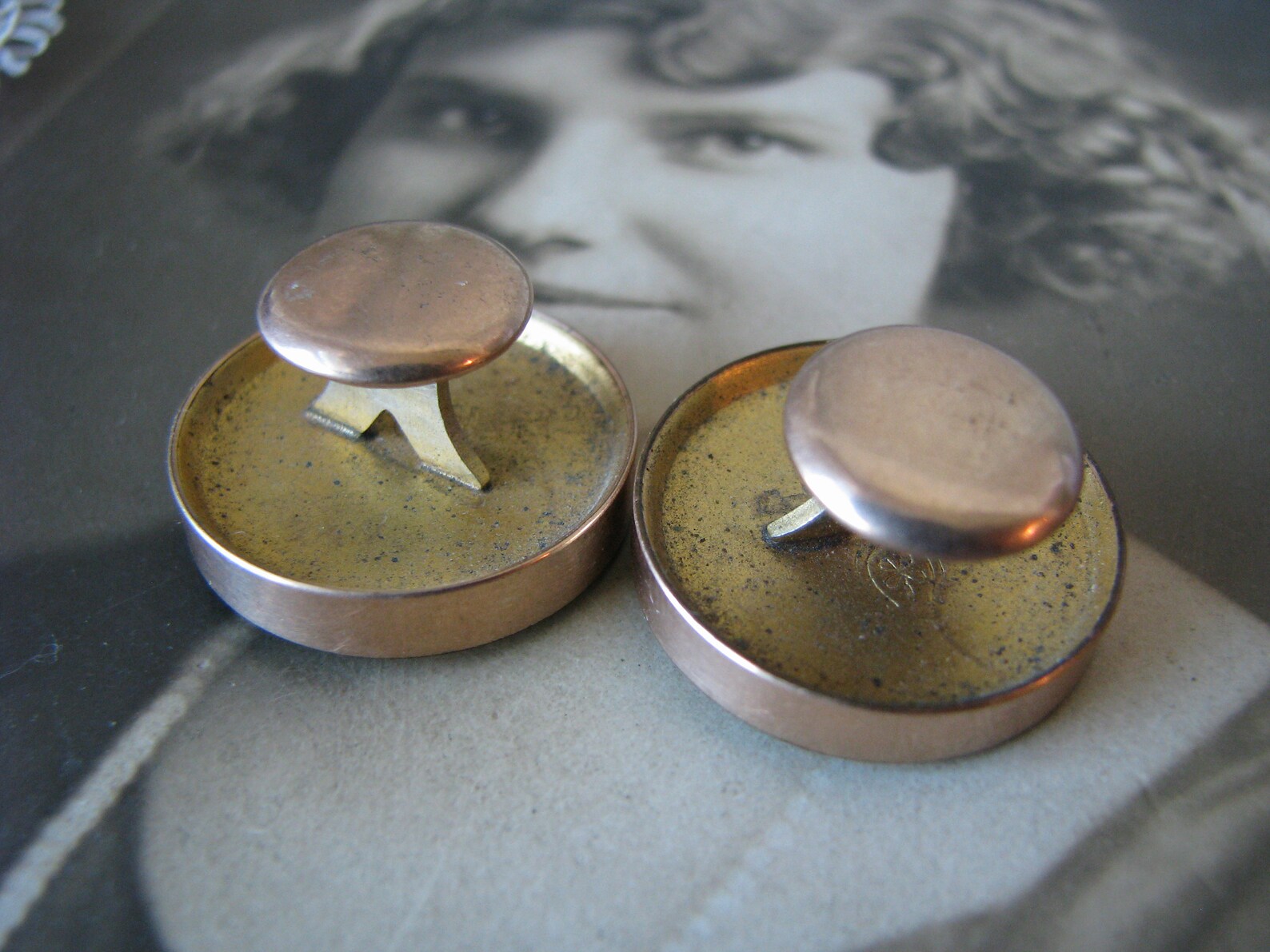 Antique Collar Studs Victorian Collar Studs Gold Filled Etsy