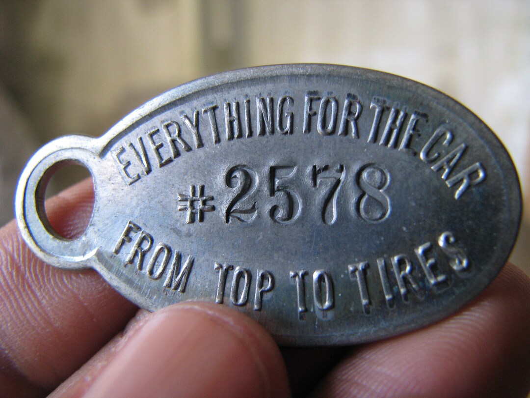 Antique Registry Tag Antique Key Fob Return Tag Vintage Etsy