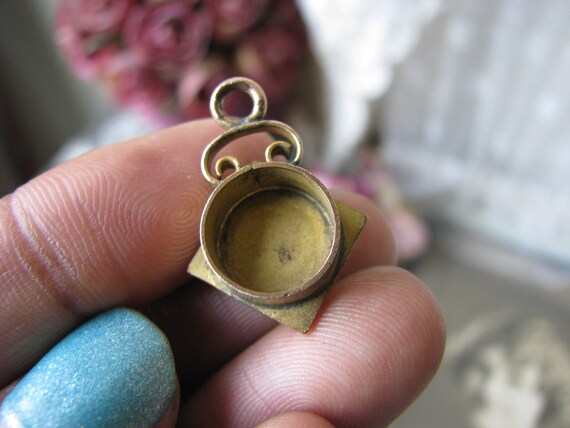 Antique Paste Pendant, Victorian Paste Pendant, A… - image 8