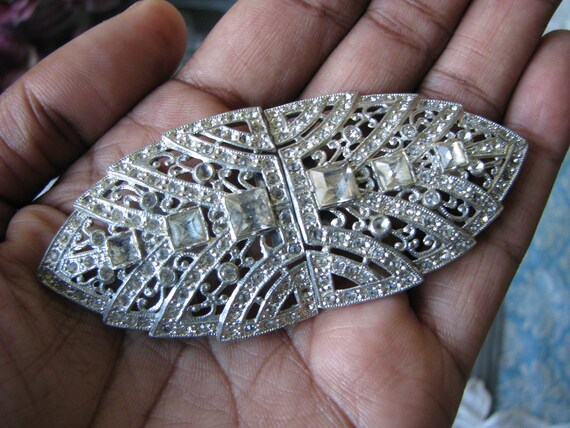 Gifts For Brides, Art Deco PAste Dress Belt Buckle