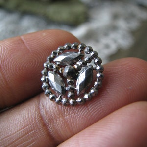 Antique Cut Steel Button, Victorian Cut Steel Button, Cut Steel OME Button, Cut Steel Openwork Button, Antique Steel Button