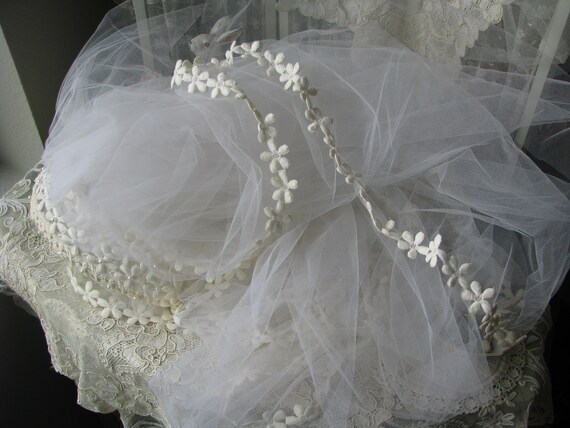 Vintage Wedding Veil, Vintage Bridal Veil, Floral… - image 6