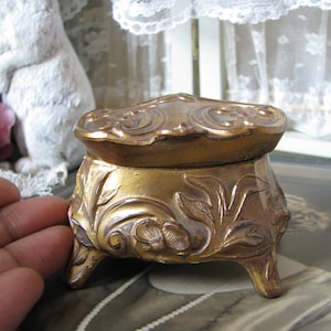 Art Nouveau Jewelry Casket, Art Nouveau Ring Box, Miniature Jewelry Box, Antique Ring Box, Antique Jewelry Box, Gifts For Brides