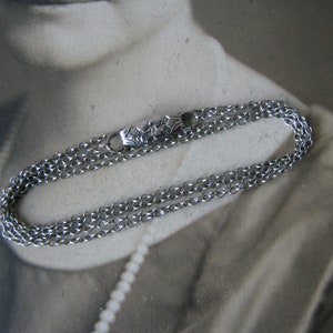 Vintage Silver Plate Chain, Silver Plate Chain, Silver Wedding Chain, Wedding Necklace, Bridal Necklace