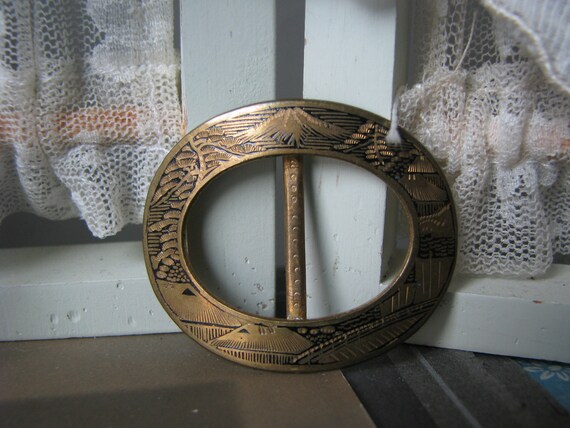 Antique Belt Buckle, Antique Dress Buckle, Edward… - image 5
