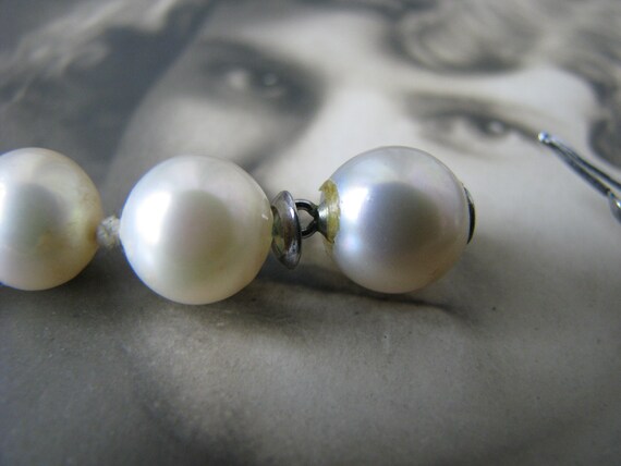 Vintage Glass Pearls Necklace, Woolworth Pearl Ne… - image 7