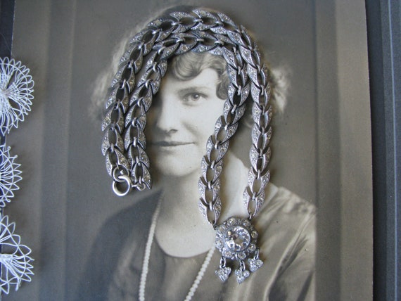 Art Deco Paste Necklace, Art Deco Choker Necklace… - image 4