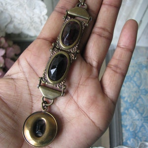 Antique Pocket Watch Fob & Chain, Victorian Watch Chain, Jeweled Watch Chain, Victorian Pocket Watch Chain, Ladies Pocket Watch Chain Fob image 10