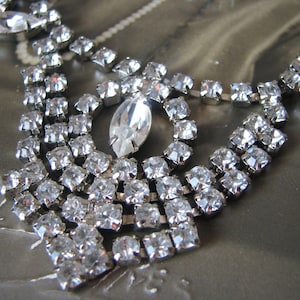 Vintage Paste Choker, Art Deco Rhinestone Choker, Vintage Rhinestone Choker, Art Deco Paste Choker, Wedding Necklace, Bridal Necklace