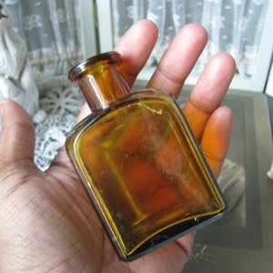 Antiek Halloweendecor, antieke bruine fles, apothekersfles, bruine antieke fles, herfsthuisdecor, antiek huisdecor