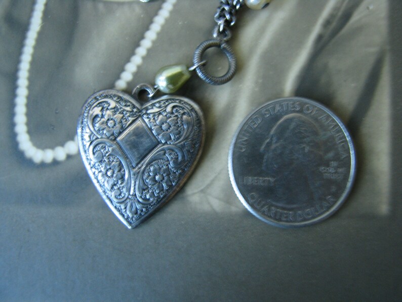 Small Vintage Heart Necklace main image 1