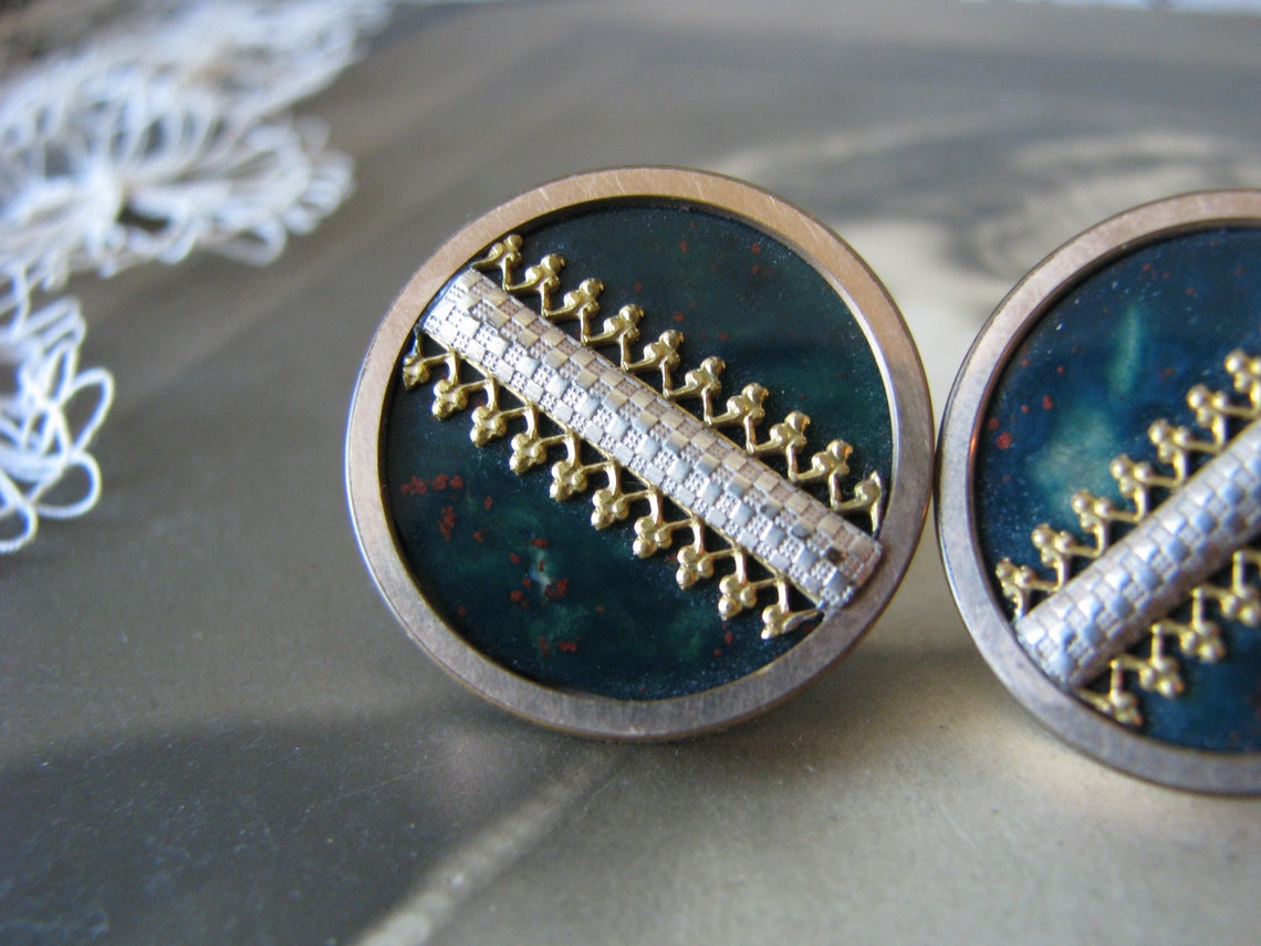 Antique Collar Studs Victorian Collar Studs Gold Filled Etsy