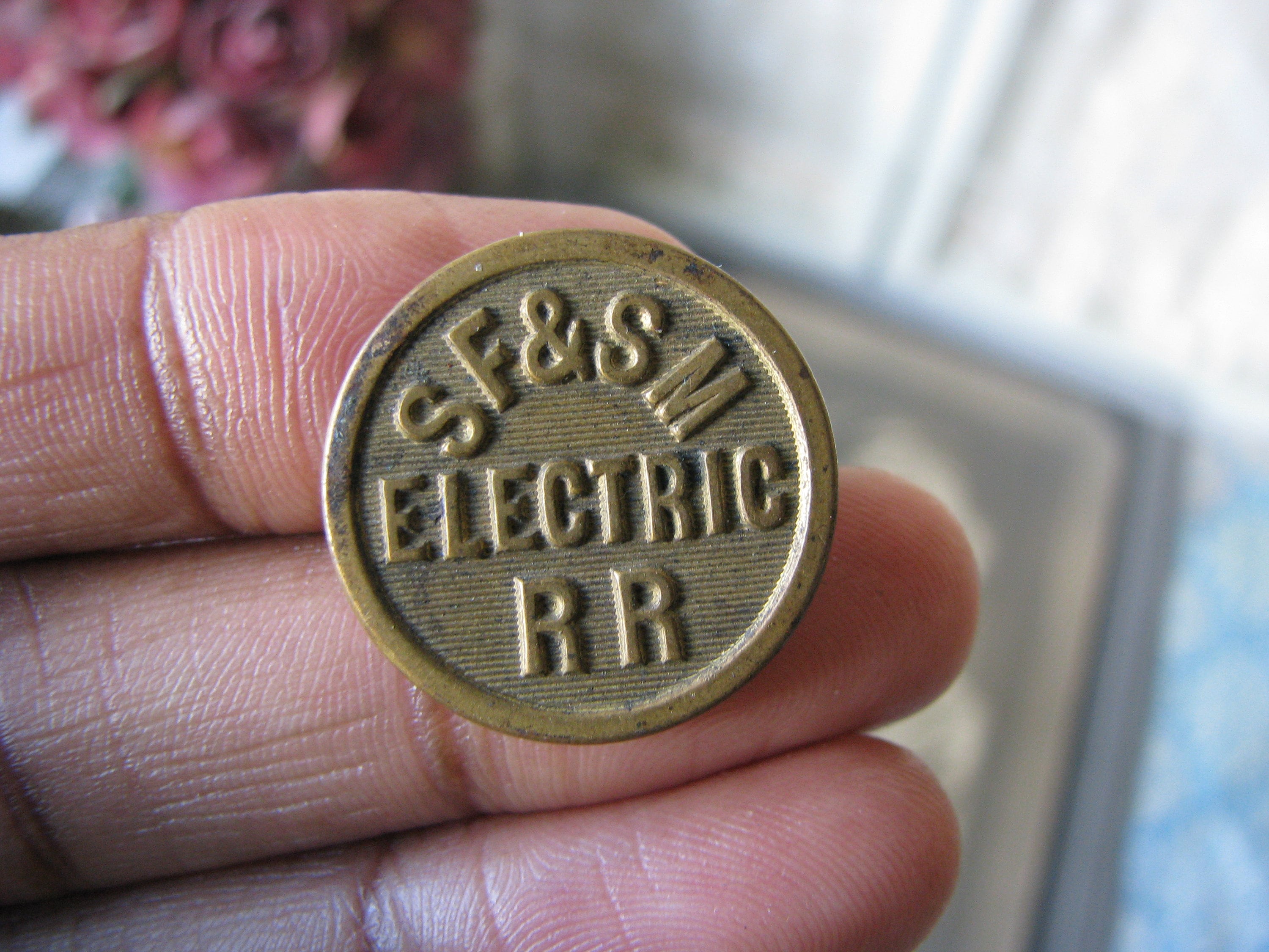 These are original 5/8" old Union Pacific uniform buttons