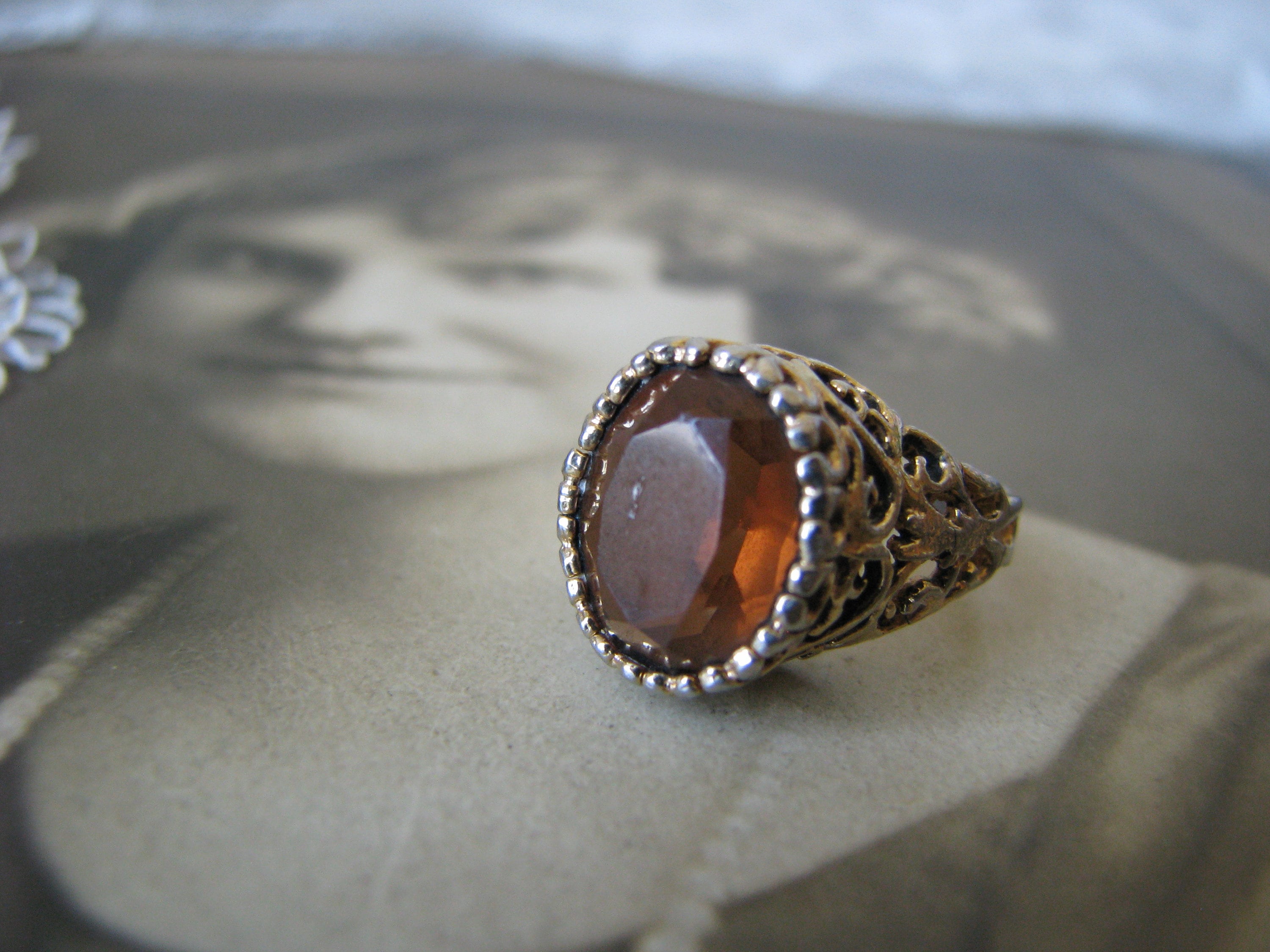 Brown Topaz Ring Vintage - Etsy