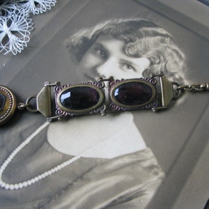 Antique Pocket Watch Fob & Chain, Victorian Watch Chain, Jeweled Watch Chain, Victorian Pocket Watch Chain, Ladies Pocket Watch Chain Fob image 2