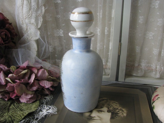 Antique French Perfume Bottle, Porcelain Perfume … - image 7