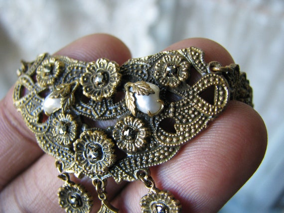 Antique Festoon Necklace, Art Deco Festoon Neckla… - image 4