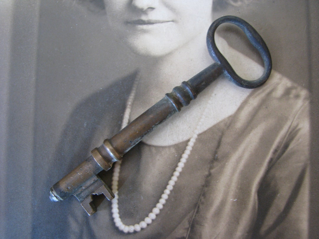 Antique Brass Key, Antique Steampunk Key, Antique Key, Antique Furniture Key, Antique