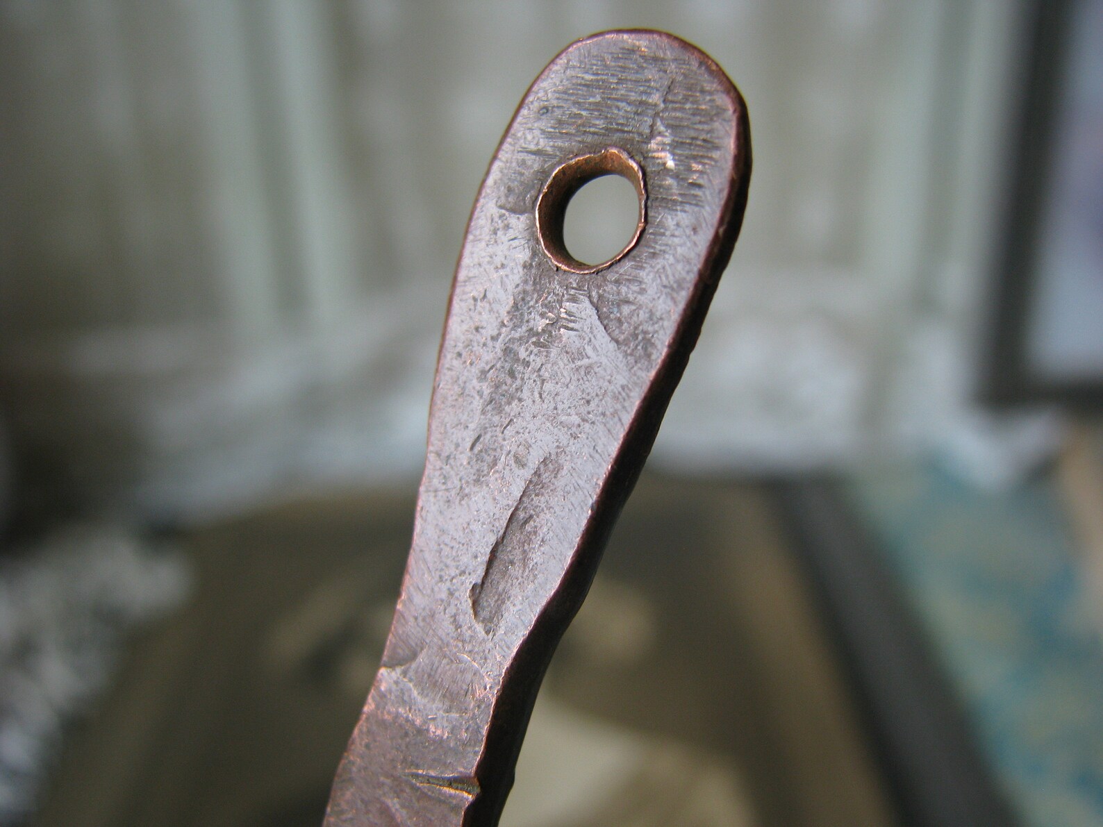 Antique Copper Key Handmade Copper Key Rare Copper Key Flat Etsy