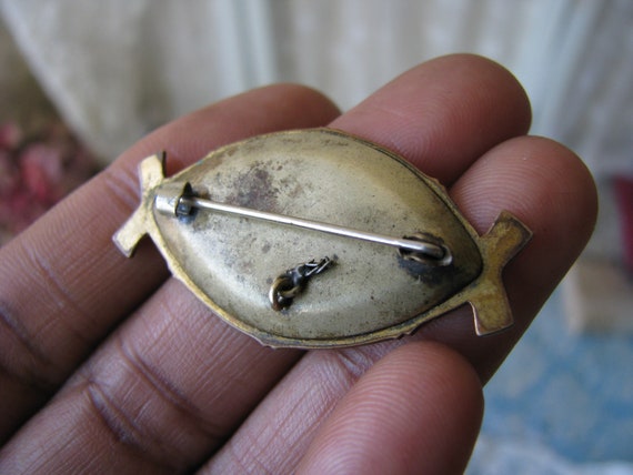 Antique Victorian Brooch, Antique Gold Filled Bro… - image 5