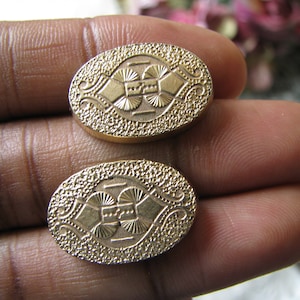 Antique Collar Pins, Victorian Collar Pins, Gold Filled Collar Pins, Ornate Collar Pins