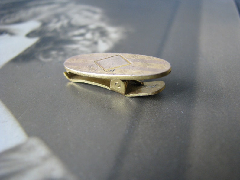 Antique Tie Clip Monogram Tie Clip Antique Suit Accessories Gold Filled Tie Clip Gifts For Grooms HAYWARD Tie Clip Initial Tie Clip