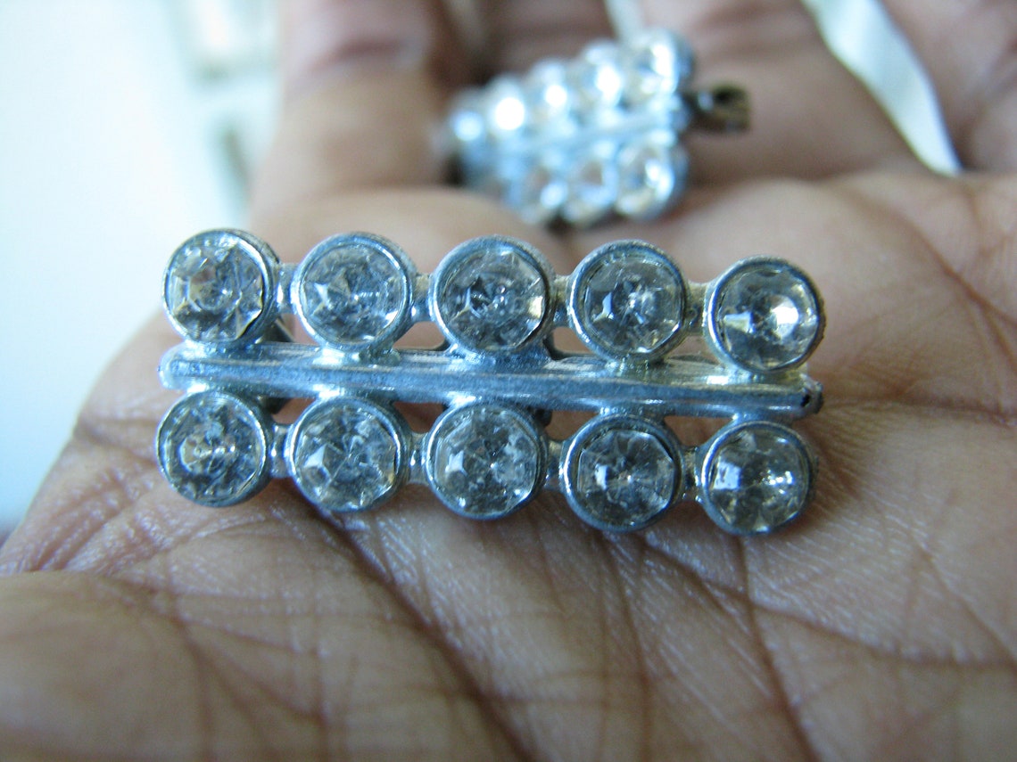 Vintage Rhinestone Shoe Pins Vintage Shoe Pins Shoe Jewelry Etsy