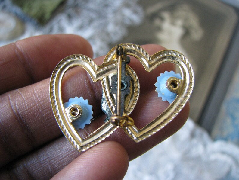 Catholic Metal Brooch Wedding Brooch Religious Relics Catholic Jewelry Vintage Sweetheart Brooch Vintage Paste Brooch Gifts For Brides